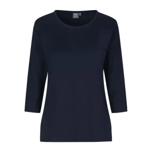 3/4 Ærmet T-shirt - Dame - Navy - ID313