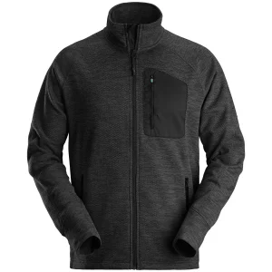 Snickers FlexiWork fleece cardigan 8042, Sort
