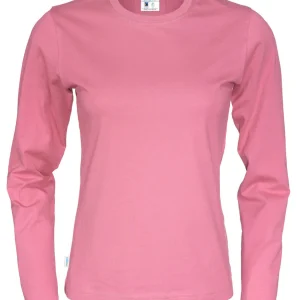 Langærmet T-shirt, Pink - Dame - Cottover 141019