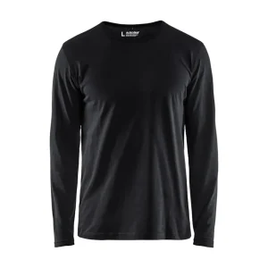 Langærmet T-Shirt, Herre, Sort - Blåkläder 3500-1042-9900