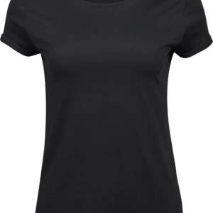 Roll-up tee - Dame - Sort - Style 5063