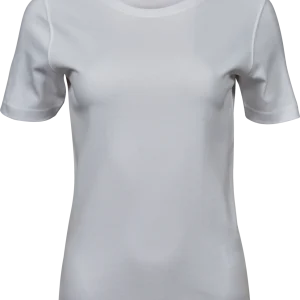 Interlock Tee Dame - Hvid - Teejays 580