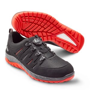 ELTEN MADDOX BLACK-RED LOW BOA® Sikkerhedssko m/wireluk EN ISO 20345-S3 SRC ESD - 729151